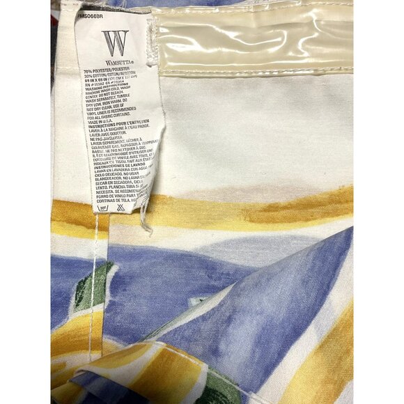 Wamsutta Fabric Shower Curtain Floral Multi-Color 69" x 69" - Picture 6 of 6